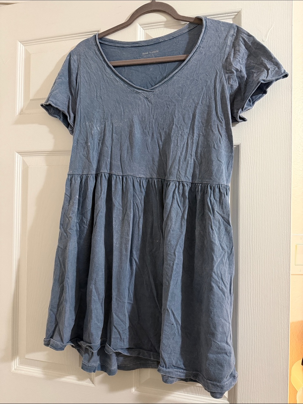 Women’s Short Sleeve V-Neck Babydoll Dress